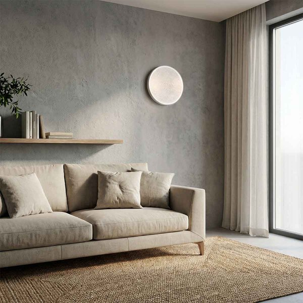 Plafoniera LED 14.5W Tonda Ø450mm Luna Piena in Gesso