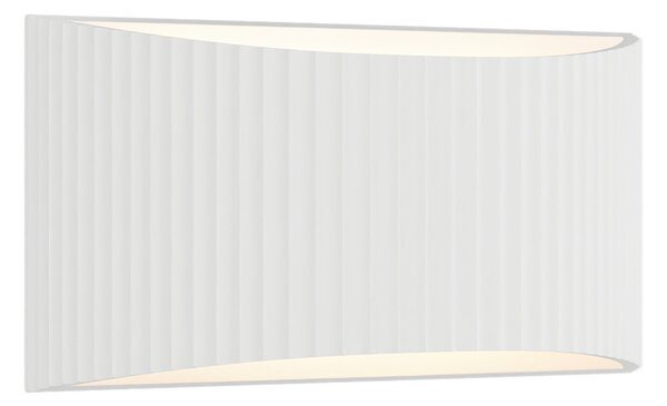 Applique Curva da Parete G9 Rigata in Gesso Pitturabile