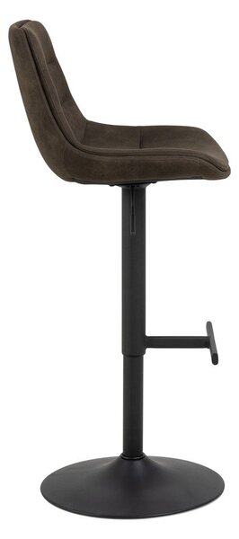 Sgabello da bar in verde scuro con altezza regolabile (altezza della seduta 86 cm) Adisa – Actona