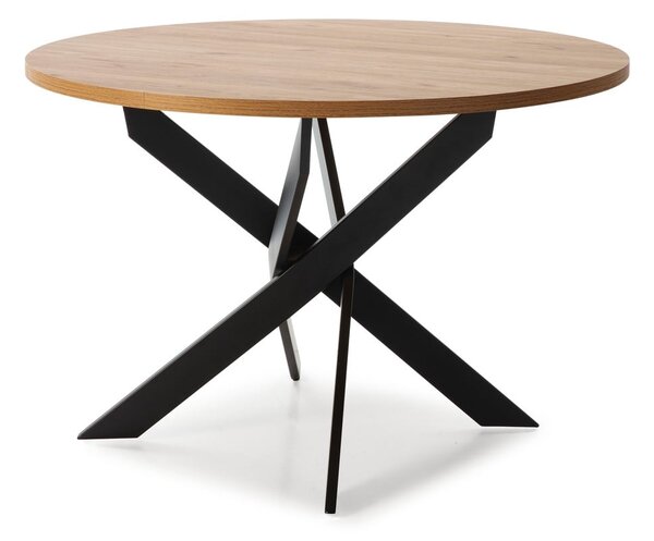 Tavolo da pranzo rotondo con piano in rovere 120x120 cm Ther - Marckeric