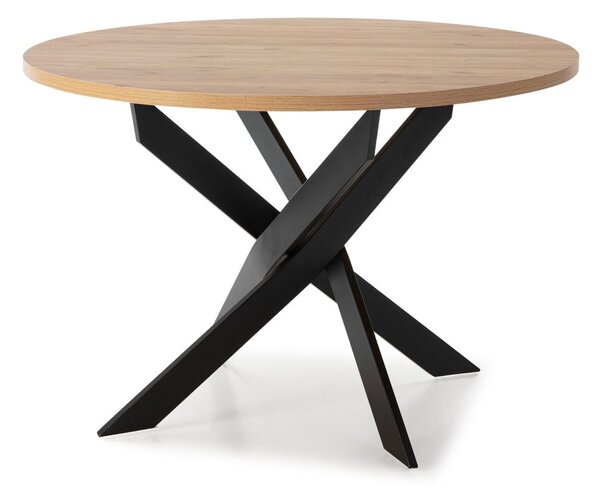 Tavolo da pranzo rotondo con piano in rovere 120x120 cm Ther - Marckeric