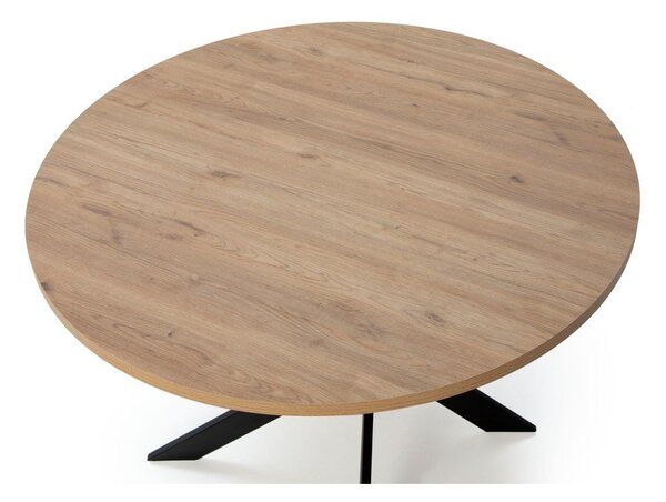 Tavolo da pranzo rotondo con piano in rovere 120x120 cm Ther - Marckeric