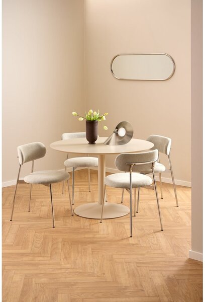 Sedia da pranzo color crema Lyric – Actona