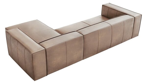 Divano angolare in pelle marrone chiaro (angolo destro) Madame - Windsor & Co Sofas