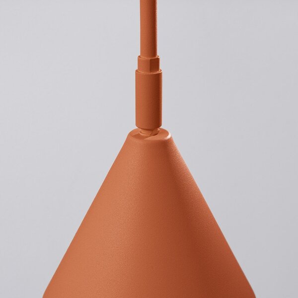 Lampada da parete color terracotta con alimentazione a corrente Zylo – Sollux