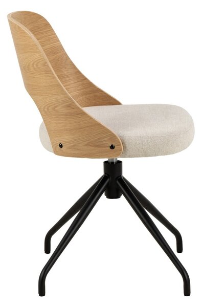 Sedia da pranzo beige/di colore naturale Lucy – Actona