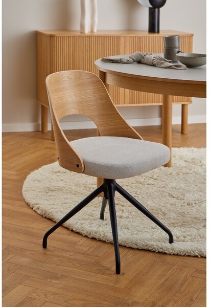 Sedia da pranzo beige/di colore naturale Lucy – Actona