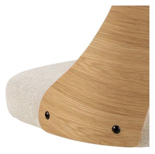 Sedia da pranzo beige/di colore naturale Lucy – Actona
