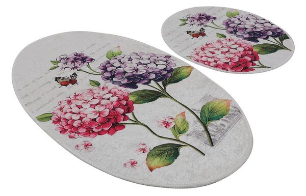 Set di tappetini per il bagno 2 pz 60x100 cm Ortanca – Foutastic