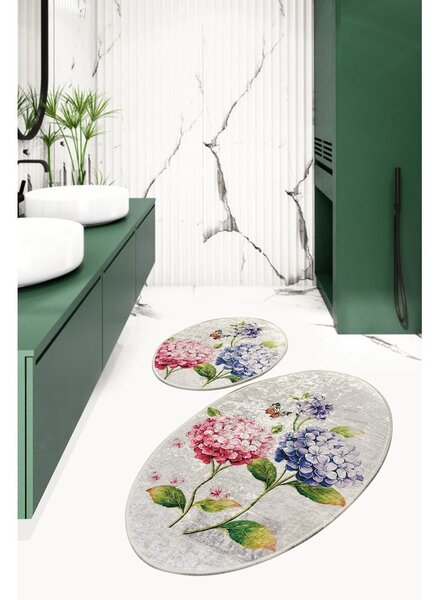 Set di tappetini per il bagno 2 pz 60x100 cm Ortanca – Foutastic