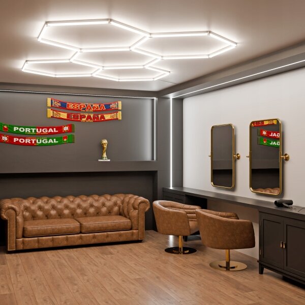 LED Stm plafoniera HEXAGON LED/240W/85-265V 5000K CRI 90 IP54 bianca