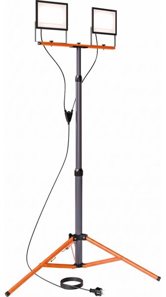 Proiettore LED con stativo 2xLED/100W/230V 4500K IP65 nero/arancione