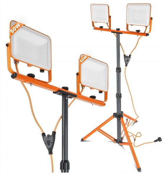 Proiettore LED con stativo 2xLED/50W/230V 4500K IP65 arancione
