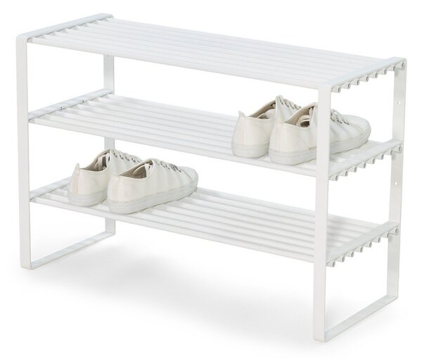 Scarpiera bianca in metallo 70x49x29 cm Rex – Spinder Design
