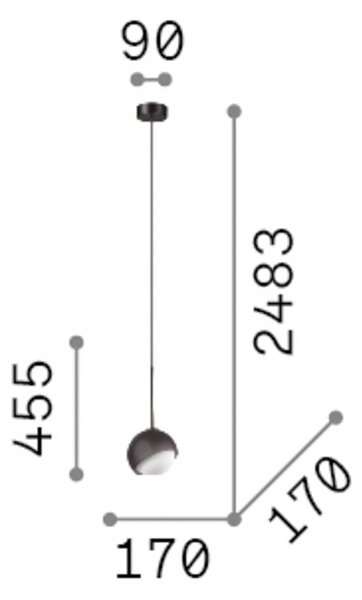 IDEAL LUX Lampada a sospensione Bloom, dimmerabile, Ottone / Oro, Soggiorno / Sala da pranzo, Metallo, Moderno, Lampada a sospensione