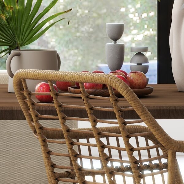 HOMCOM Set di 2 sedie fauteuils con Schienale e braccioli curve, Il rattan PE e Piedi robusti in acciaio, design bohémien, bianco| Aosom Italy