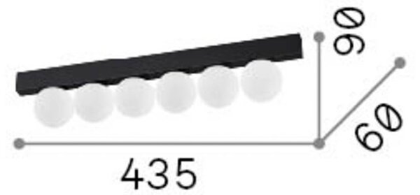 IDEAL LUX Plafoniera a LED Binomio, Ottone / Oro, Soggiorno / Sala da pranzo, Metallo, Moderno, Plafoniera LED