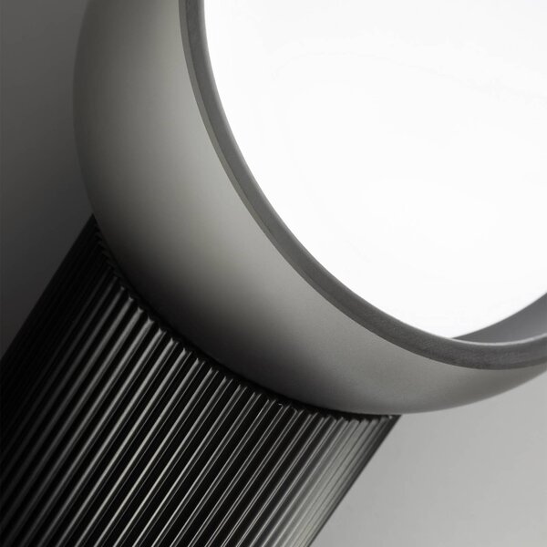 IDEAL LUX Lampada da tavolo Bloom, Nero, Soggiorno / Sala da pranzo, Metallo, Moderno, Lampada da tavolo