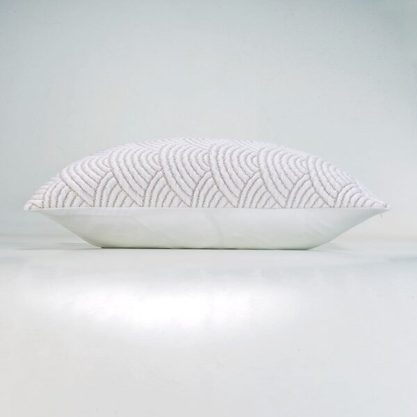 Set con copriletto e federa bianco/beige in jersey 220x240 cm Cassandra – douceur d'intérieur