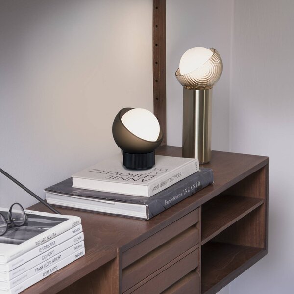IDEAL LUX Lampada da tavolo Bloom, Ottone / Oro, Soggiorno / Sala da pranzo, Metallo, Moderno, Lampada da tavolo