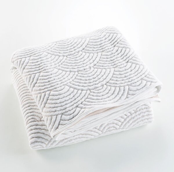 Set con copriletto e federa bianco/beige in jersey 220x240 cm Cassandra – douceur d'intérieur