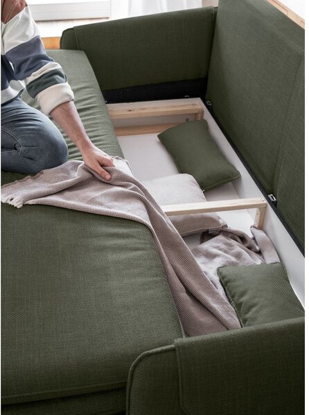 Divano letto verde 207 cm Simon - Miuform