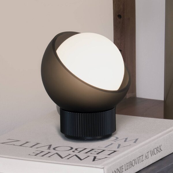 IDEAL LUX Lampada da tavolo Bloom, Nero, Soggiorno / Sala da pranzo, Metallo, Moderno, Lampada da tavolo