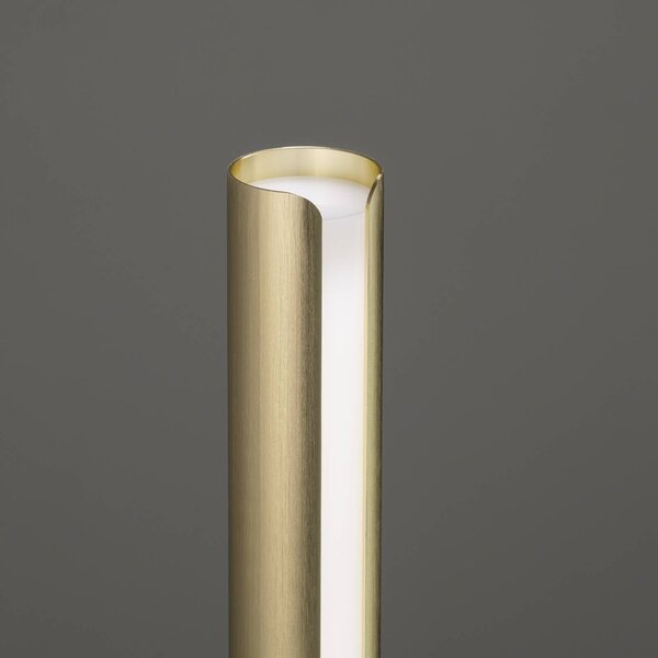 IDEAL LUX Lampada da tavolo Dorica, dimmerabile, Ottone / Oro, Soggiorno / Sala da pranzo, Alluminio, Moderno, Lampada da tavolo