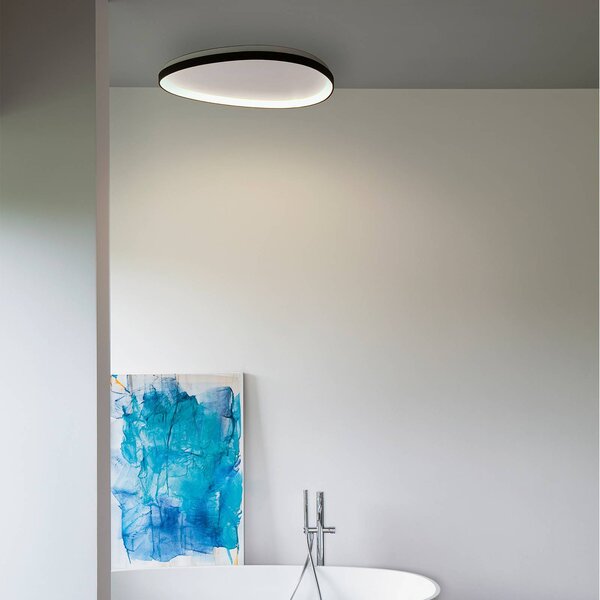 IDEAL LUX Plafoniera soffitto Gemini, dimmerabile, Nero, Soggiorno / Sala da pranzo, Metallo, Moderno, Plafoniera