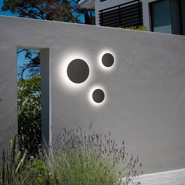 IDEAL LUX Applique da esterni a LED Punto, Nero, Metallo, Moderno, Applique LED da esterni