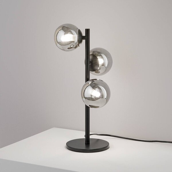 IDEAL LUX Lampada da tavolo Perlage, Nero, Soggiorno / Sala da pranzo, Metallo, Lampada da tavolo