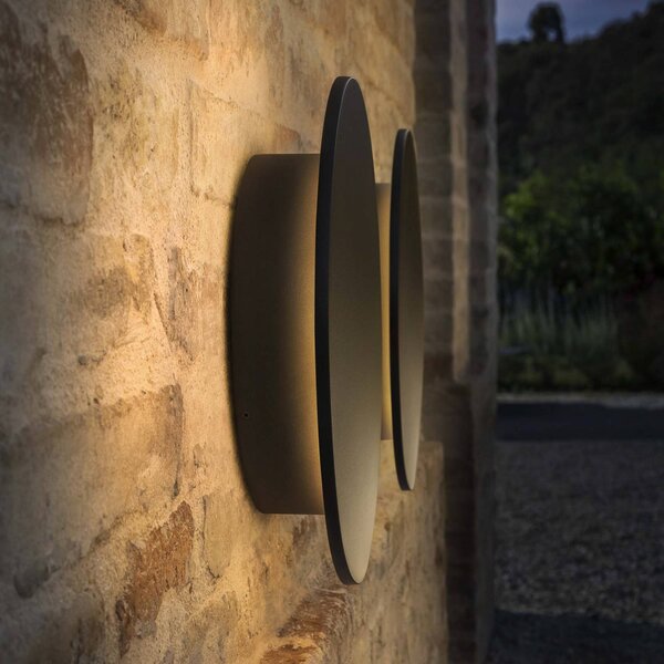 IDEAL LUX Applique da esterni a LED Punto, Nero, Metallo, Moderno, Applique LED da esterni