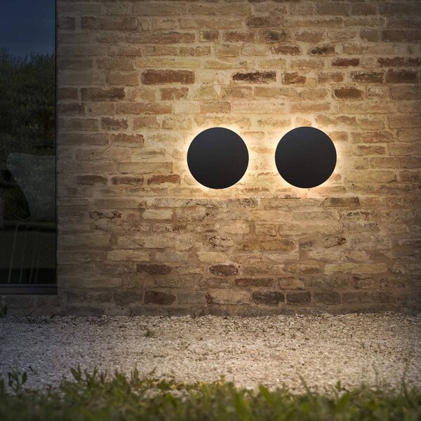 IDEAL LUX Applique da esterni a LED Punto, Nero, Metallo, Moderno, Applique LED da esterni