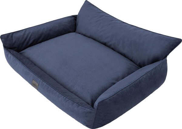 Letto ortopedico per cani JOKER letto per cani divano letto cestino materasso letto per animali XXXL 132x106 cm blu scuro velluto