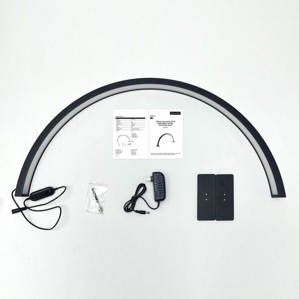 Brilagi - Lampada ad arco LED dimmerabile RADIO LED/30W/24/230V 3000-6500K nera