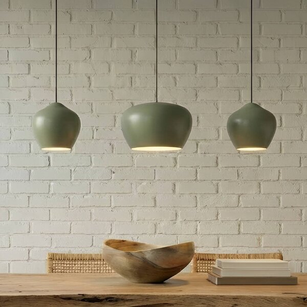 Lampada a sospensione Malisa Lucande, dimmerabile, Verde, Soggiorno / Sala da pranzo, Metallo, Scandinavo, Lampada a sospensione
