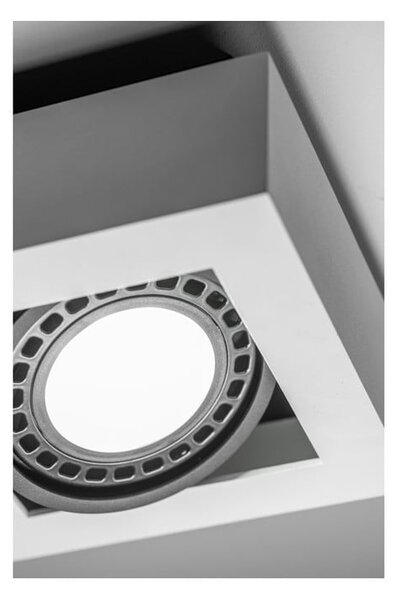 Lampada da soffitto bianca con paralume in metallo 34x18,5 cm Loid - GTV