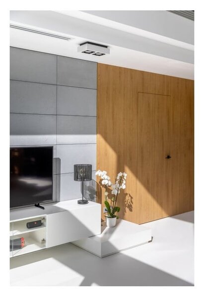 Lampada da soffitto bianca con paralume in metallo 34x18,5 cm Loid - GTV