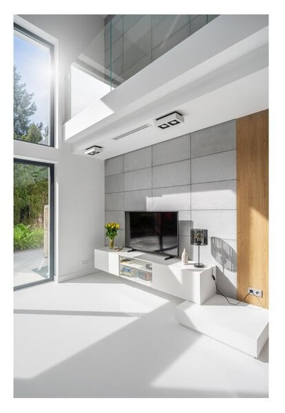Lampada da soffitto bianca con paralume in metallo 34x18,5 cm Loid - GTV