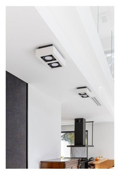 Lampada da soffitto bianca con paralume in metallo 34x18,5 cm Loid - GTV