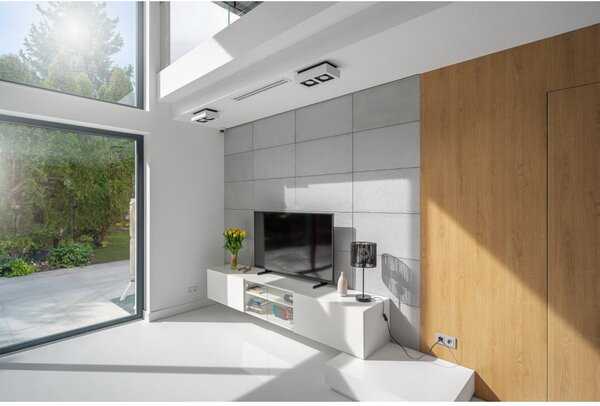 Lampada da soffitto bianca con paralume in metallo 34x18,5 cm Loid - GTV