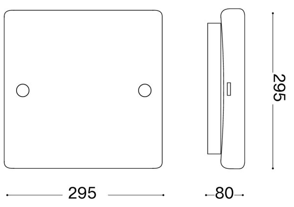 Ideal Lux - Plafoniera CELINE 2xE27/60W/230V 29,5x29,5 bianco