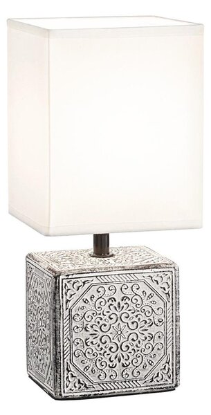Ideal Lux - Lampada da tavolo KALI 1xE14/40W/230V bianco/grigio