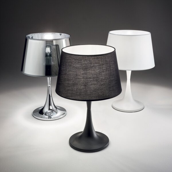 Ideal Lux - Lampada da tavolo LONDON 1xE27/60W/230V nera
