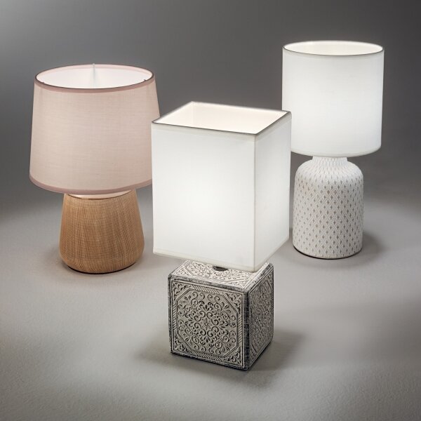 Ideal Lux - Lampada da tavolo KALI 1xE14/40W/230V crema