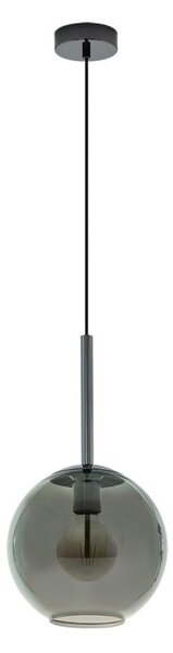 Eglo 97633 - Lampada a sospensione con cavo TINDARI 1xE27/60W/230V nero fumé