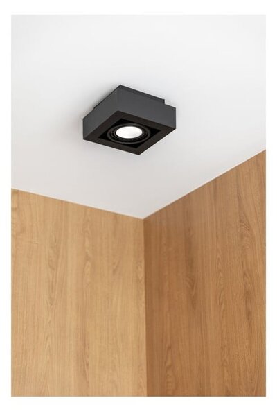 Lampada da soffitto nera con paralume in metallo 18,5x18,5 cm Loid - GTV