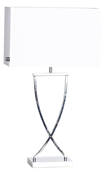 ByRydens 2820440-5000 - Lampada da tavolo OMEGA 1xE27/5W/230V bianca/cromo lucido