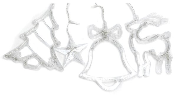 Aigostar - Catena luminosa LED natalizia per esterni 120xLED/6W/230V/8 funzioni 3x0,6m IP44 bianco freddo + telecomando