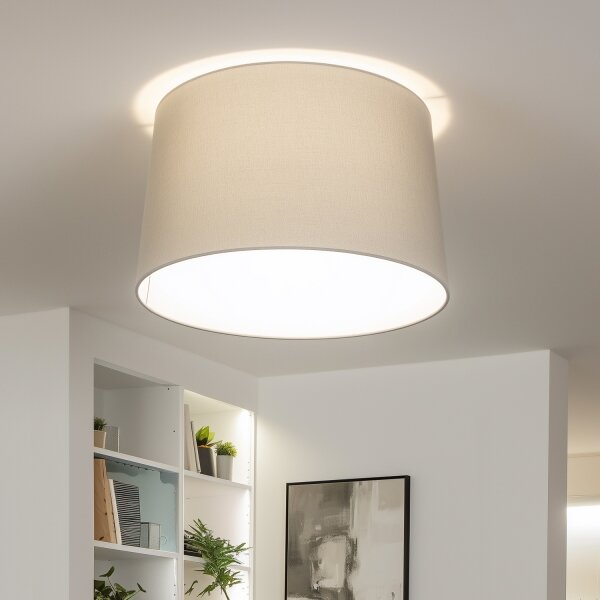 Paralume universale KERIA, diametro 45 cm, grigio